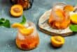 The peachy bourbon smash is made for relaxed Friday evenings