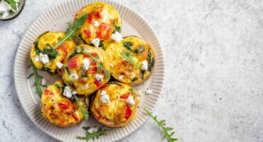 Start your day right with butternut and feta egg cups