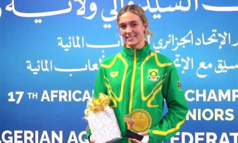 Benoni swimmer claims 5 gold medals at African championships