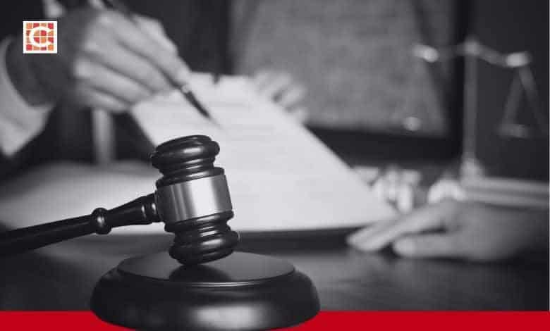 A gavel used in court