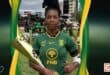 Women's rugby player.