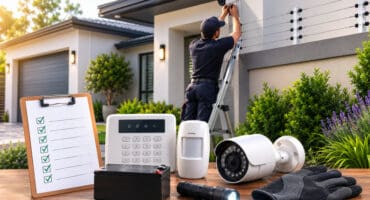 Home security maintenance. Image supplied by Teboho Motaung