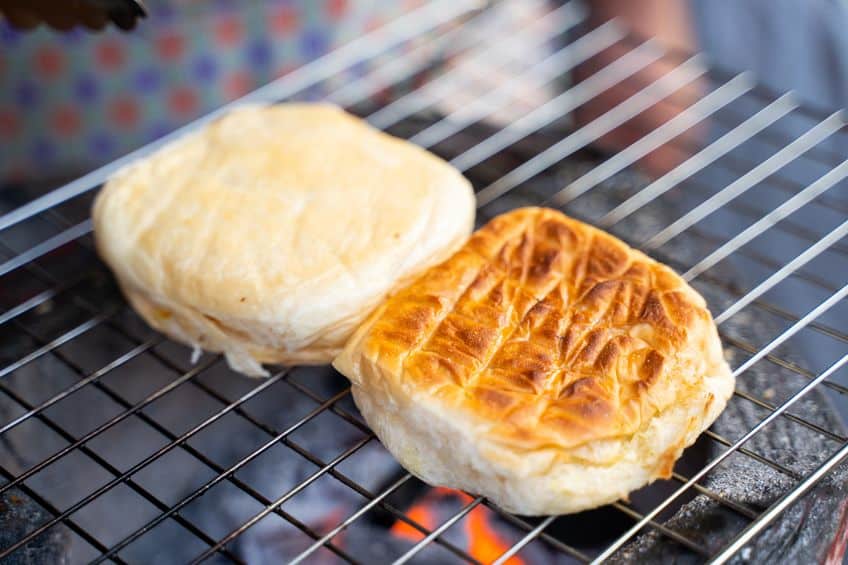 Traditional Roosterkoek straight from the braai