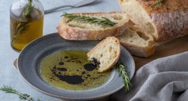 Homemade olive oil bread recipe for two golden loaves