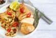Chilli and lime grilled chicken with roasted cauliflower steaks