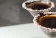 Black widow espresso martini with melted dark chocolate