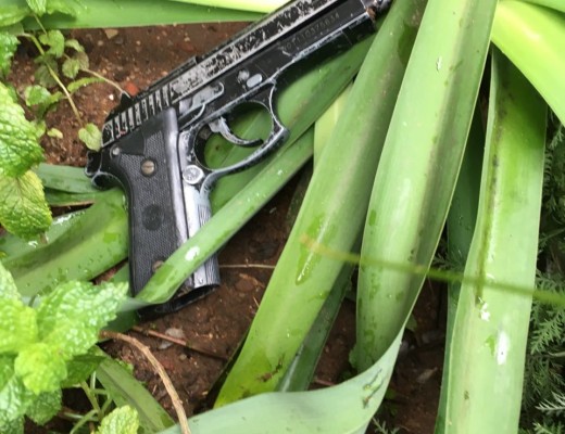 Firearm recovered by police.