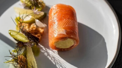 Smoked trout with horseradish Catalan