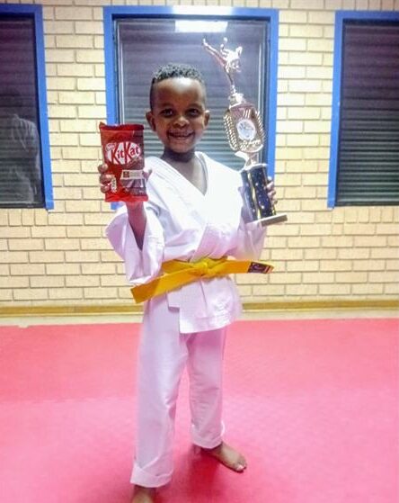 Kofukan South Africa Karate honoured six-year-old Esihle Boholo as its August Karateka of the Month, recognising his discipline, determination, and rapid progress in the dojo.