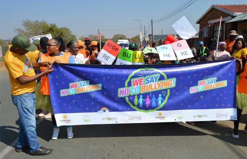 Tsosanang Day Care Pre-School and Palesa Primary School learners held an anti-bullying march on September 5 to promote kindness, early intervention, and safer learning environments in their community.
