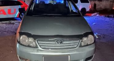 Recovered silver Toyota Corolla.