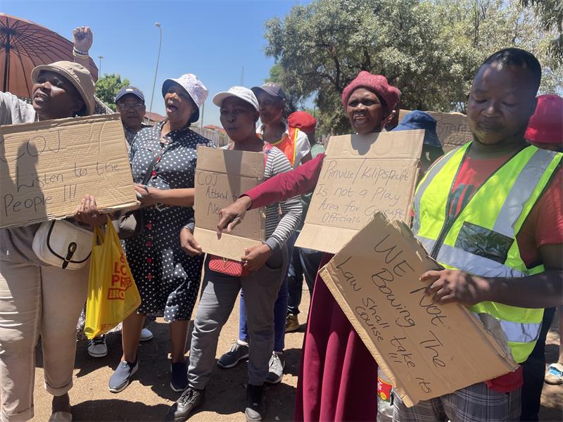 Frustrated Pimville residents marched to their local municipal office demanding justice after losing their family homes to alleged fraudulent sales involving city officials.