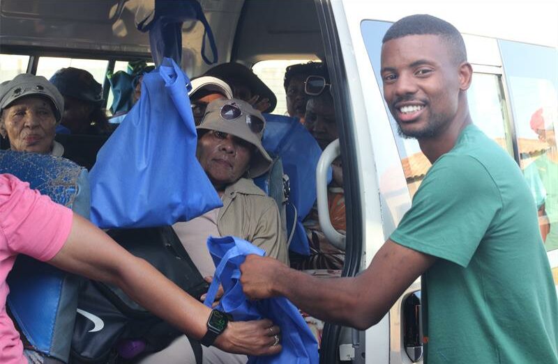 Local seniors were treated to helicopter rides and pampering during the fourth annual Senior Citizen Luncheon in Orange Farm.