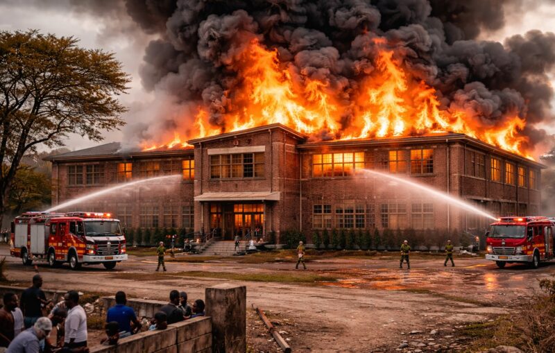 An AI-generated image of Orlando West High School reportedly on fire caused panic yesterday, but EMS confirmed no incident occurred.