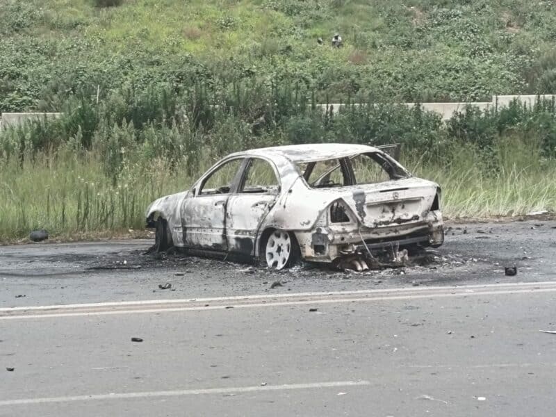 The vehicles are suspected to have been involved in a cash-in-transit robbery in Roodepoort.