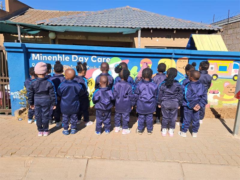 Minenhle Day Care Centre in Dobsonville, Soweto, has expanded rapidly from a small one-classroom facility into a growing early childhood development centre, with support from IMBE and a strong passion for child development.