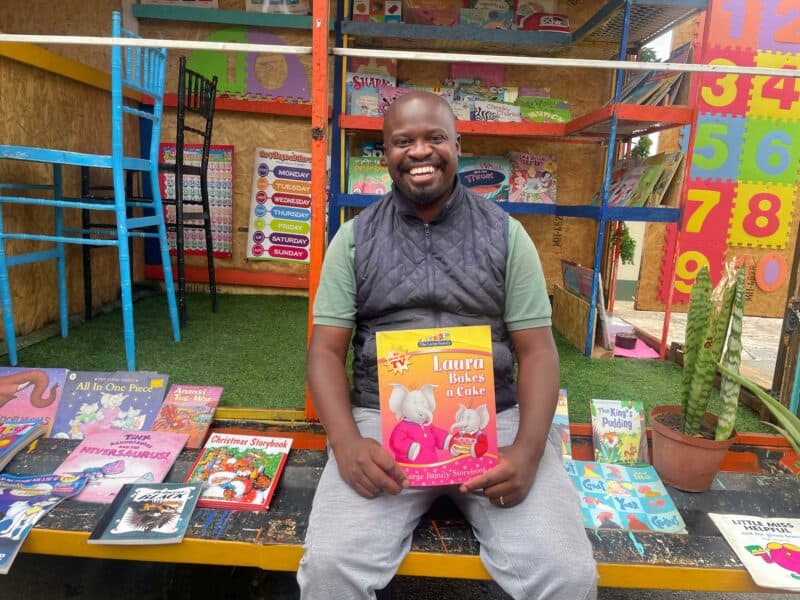 The mobile library is aimed at promoting transformation in early childhood development through reading and empowering children.