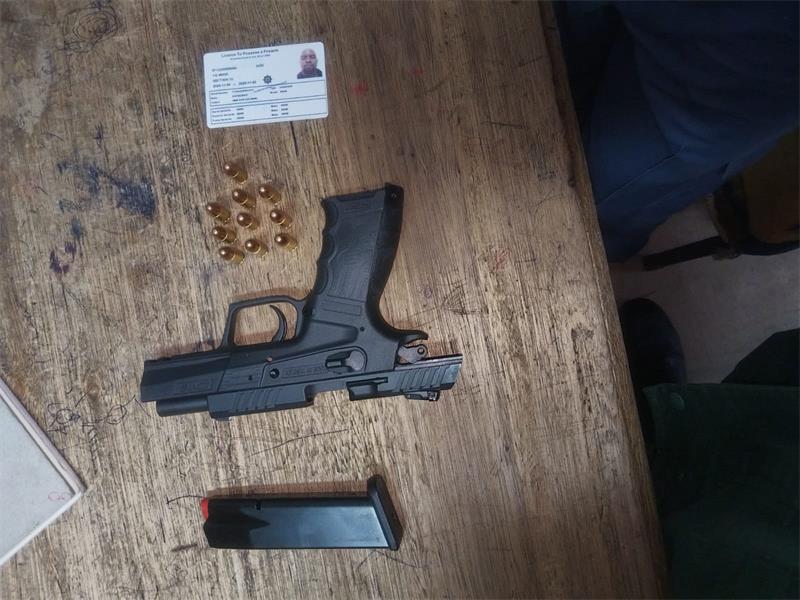 Police traced and arrested a 36-year-old suspect in Freedom Park, recovering a 9mm pistol linked to a murder case.