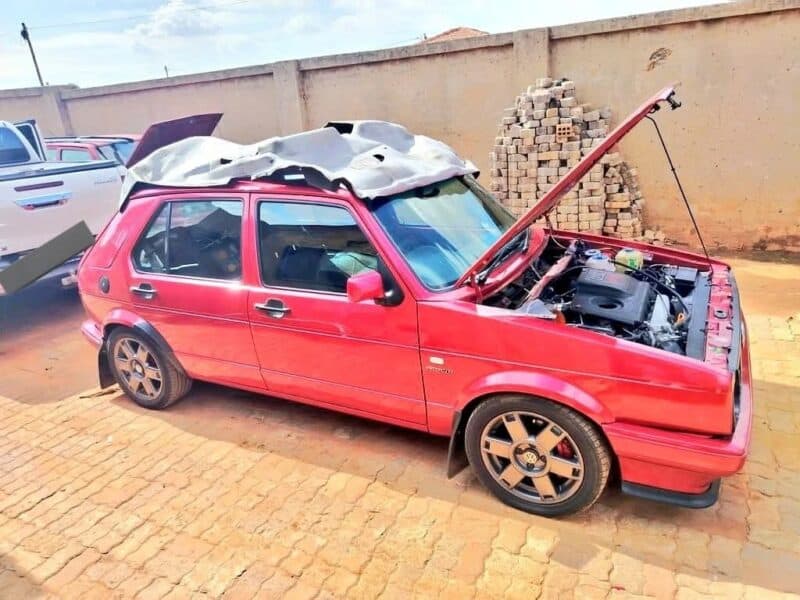 Officers tracked the vehicle from Vanderbijlpark to Dobsonville, where it was found hidden in the yard of an abandoned house during patrols.