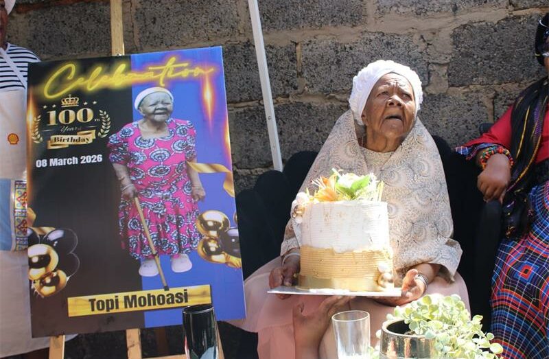 She said that she is happy because she has made it to 100 years of age and was glad to see her children and grandchildren celebrating with her.