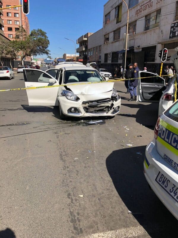 Officers recovered live ammunition and false registration plates after a suspect allegedly linked to a planned business robbery was arrested in the Johannesburg CBD.
