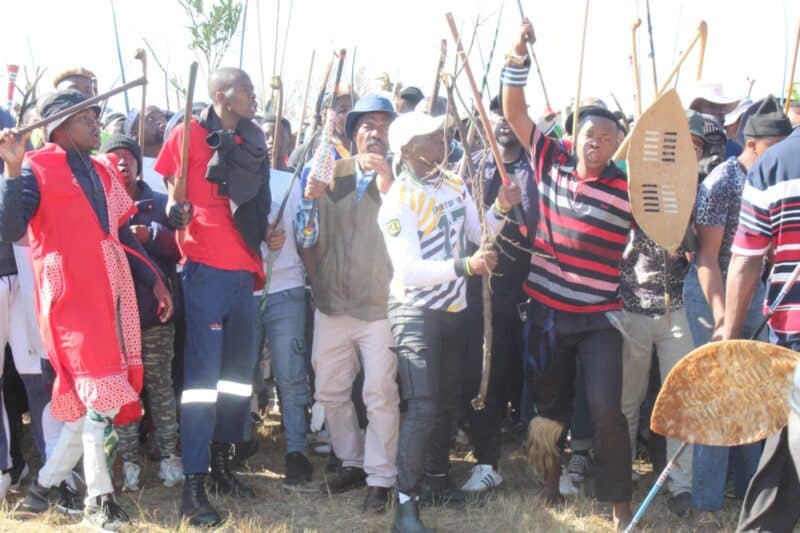 The protest was held ahead of a planned public demonstration scheduled for Tuesday, June 30.
