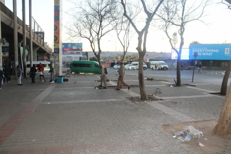 Commuters are being seen taking taxis to their various destinations.