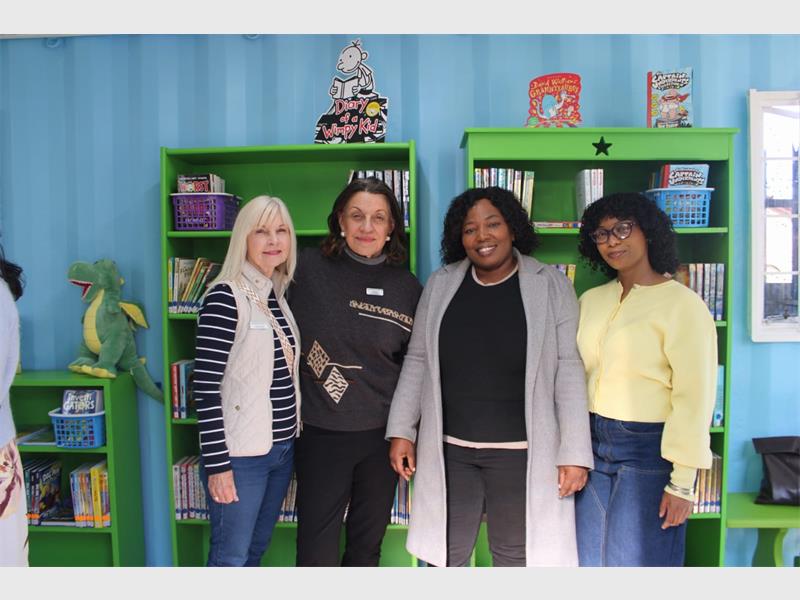 Masibambisane opens a new library on May 15, creating a new safe space for learning, the library has good relevant books that suit children with their age