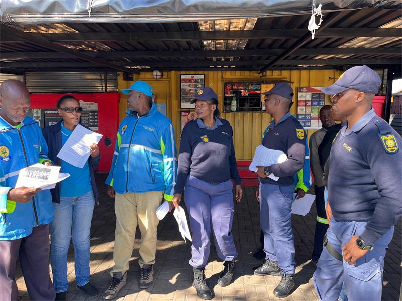 Orlando SAPS distributed more than 200 pamphlets to residents and tavern owners during an awareness campaign aimed at preventing alcohol-related deaths and discouraging the sale and consumption of illicit liquor.