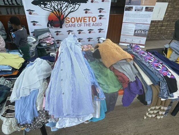 Izimangile Foundation donated warm clothing and essentials to residents of the Soweto Old Age Home during a special market day.