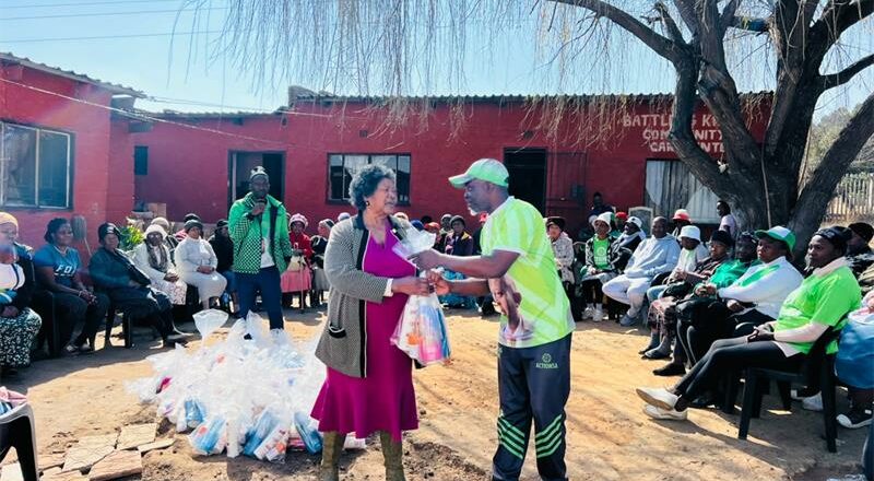 ActionSA's Johannesburg Region visited the Battling Kids Organisation in Nomzamo Park informal settlement to donate gifts to elderly residents as part of a community outreach initiative honouring senior citizens.