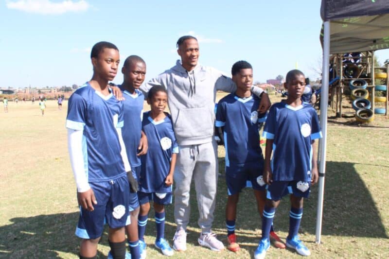 The camp gave young soccer players in the community an opportunity to develop their skills under the guidance of professional coaches.