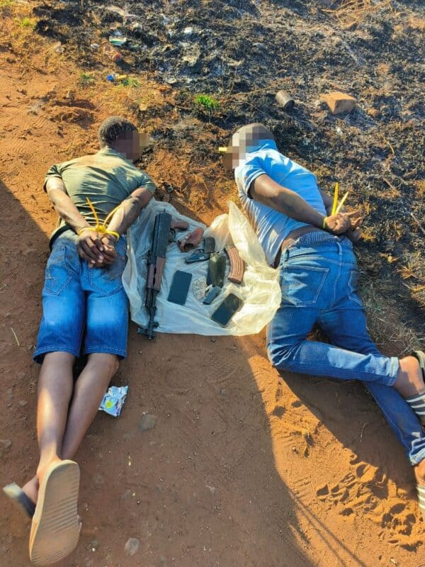 Investigations into the firearms' origin are ongoing.