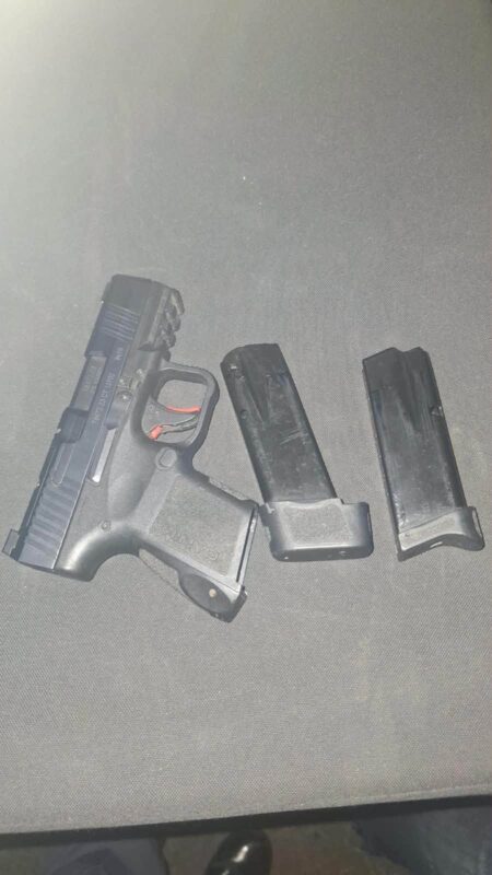 A man was arrested after a high-speed chase in Eldorado Park allegedly led police to a 9mm pistol and ammunition.