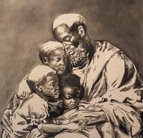 Fhatuwani Mukheli was born in Soweto in 1985 and works in Johannesburg across painting, photography and film.