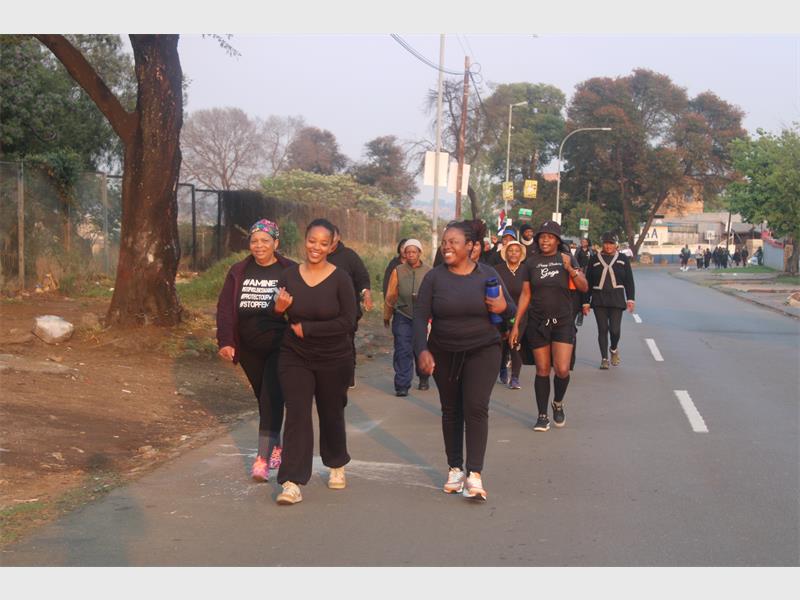 The run was a collaborative effort to honour and stand against GBV and all the women who have lost their lives to violence in the past weeks.