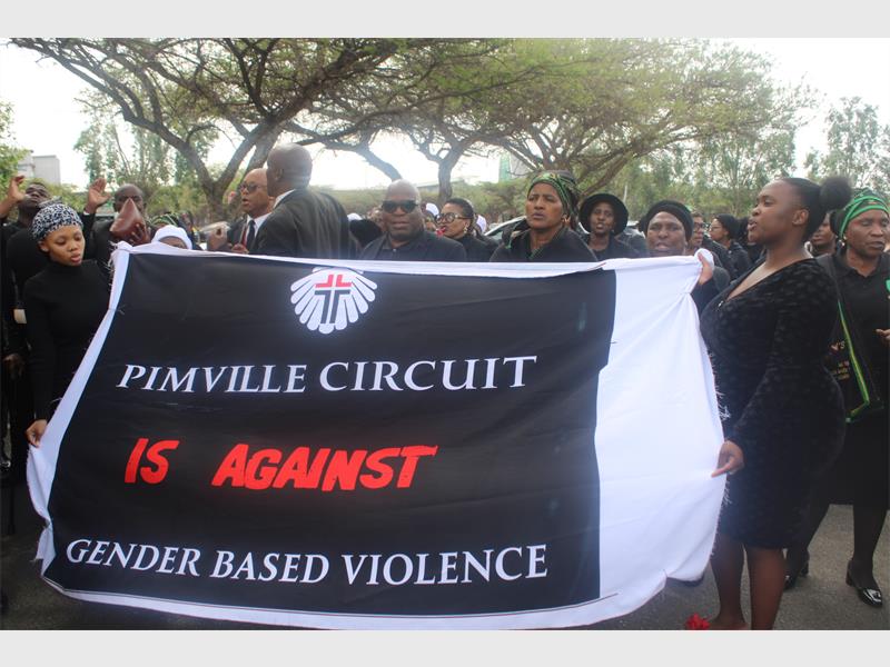 The church took a stand against GBV by bringing community members together in prayer, reflection and words of encouragement.