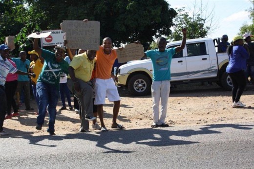 Residents took to the streets.