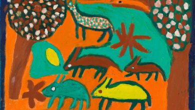 Emilia Karangu Muhinda; Composition with Animals and Trees