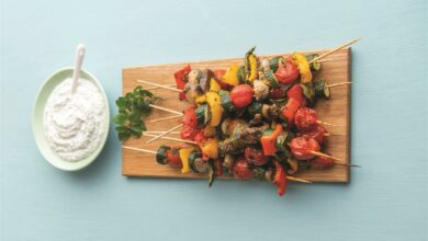 10 JANUARY - Meatless Monday - Veggie skewers (Medium)