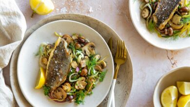 21 DECEMBER - WFD - Pan seared fish on lemony mushrooms and fennel