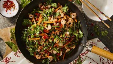 20 JANUARY - WFD - Spicy shrimp stir fry (Medium)