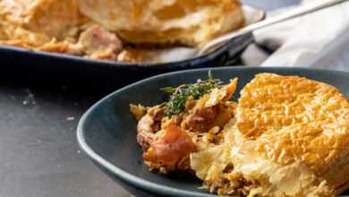 3 FEBRUARY - WFD - Five ingredient bacon and chicken pie