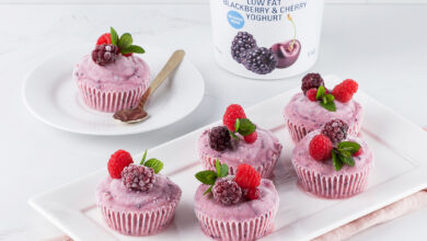 4 SEPTEMBER - SUNDAY SPOIL – Frozen yoghurt berry cupcakes
