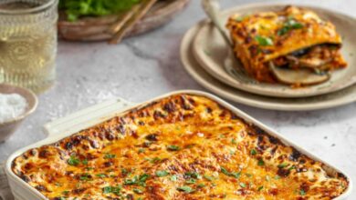 12 SEPTEMBER - MEATLESS MONDAY - Double mushroom lasagne