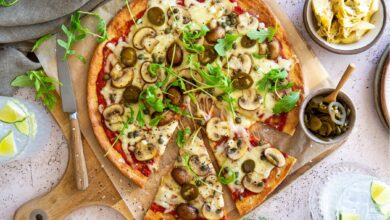 26 SEPTEMBER- MEATLESS MONDAY - Banting-Keto mushroom pizza