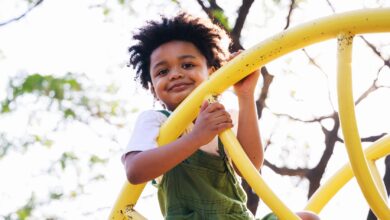 Cute,African,American,Little,Kid,Boy,Having,Fun,While,Playing