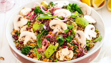 10 OCTOBER - MEATLESS MONDAY - Raw mushroom superfood salad