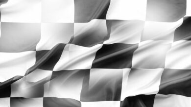 Checkered racing flag
