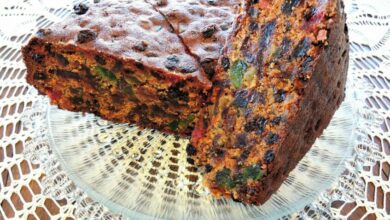 Celebrate the holidays with this festive fruit cake